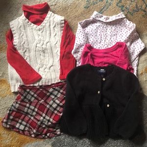 Lot Plaid Skirt & Sweater Vest Shirts (19)